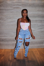 pink patchwork crop