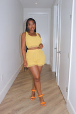 Yellow Beach Short Set
