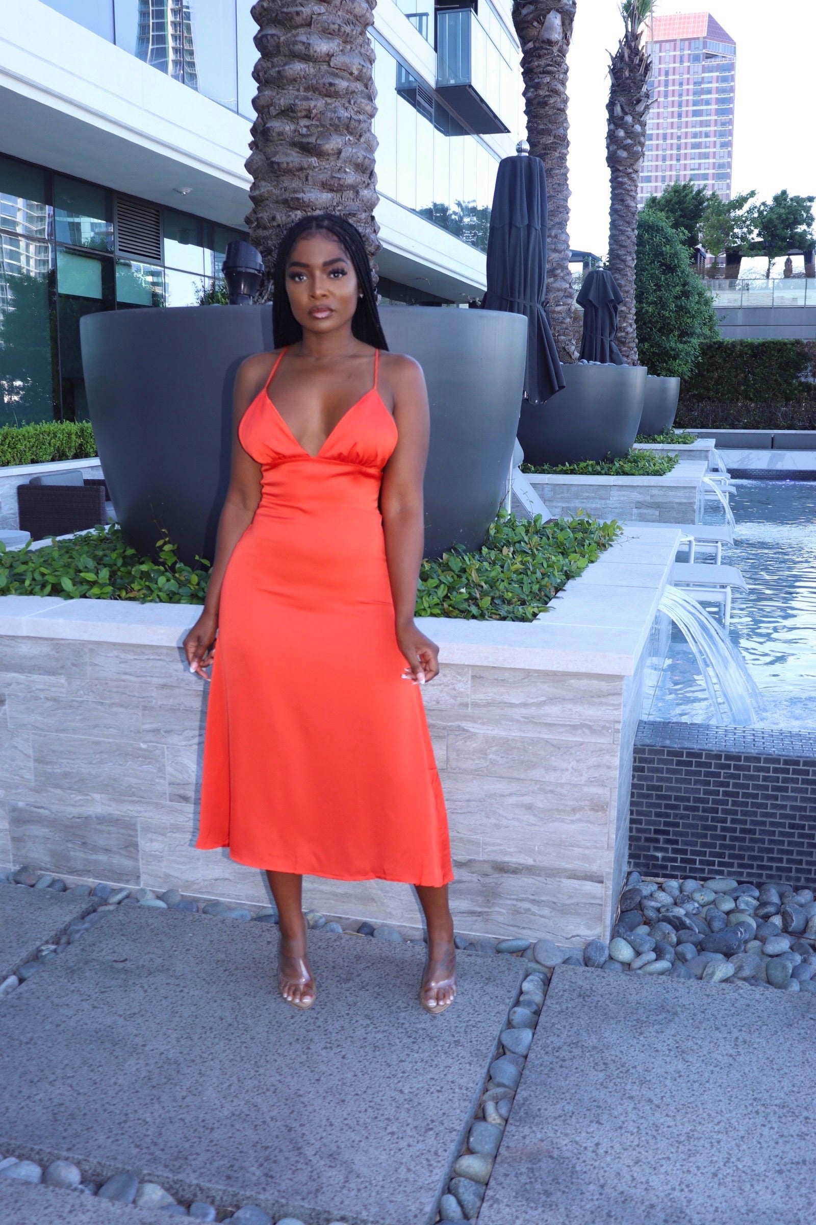 Satin Slip Dress
