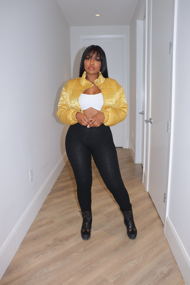 Gold Bomber Jacket