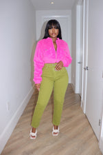 Green mean jeans
