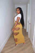 Curry cutout Skirt
