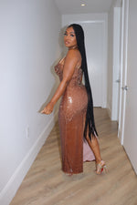 Sequin cinnamon dress