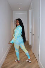 cool blue pant set