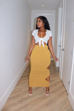 Curry cutout Skirt