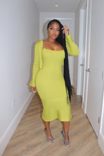 Kiwi Cardigan Dress set