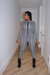 Houndstooth jumper