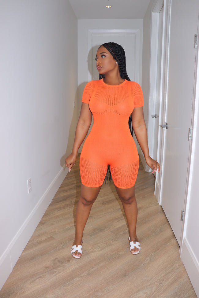 Orange romper