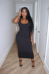 Black Basic Bodycon dress