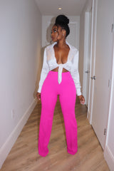White satin tie top