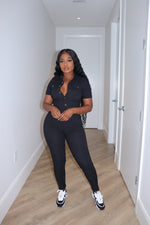 Black Util Jumpsuit