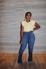 Super Stretch denim bell bottoms