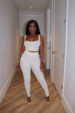 Ivory Knit Pant set