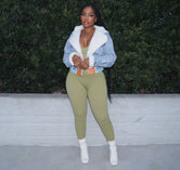 Denim and Shearling jacket
