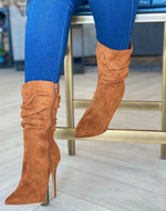 Camel ankle bootie