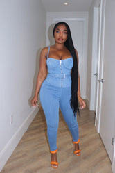 Denim Pant Set