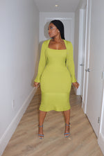 Kiwi Cardigan Dress set