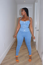 Denim Pant Set