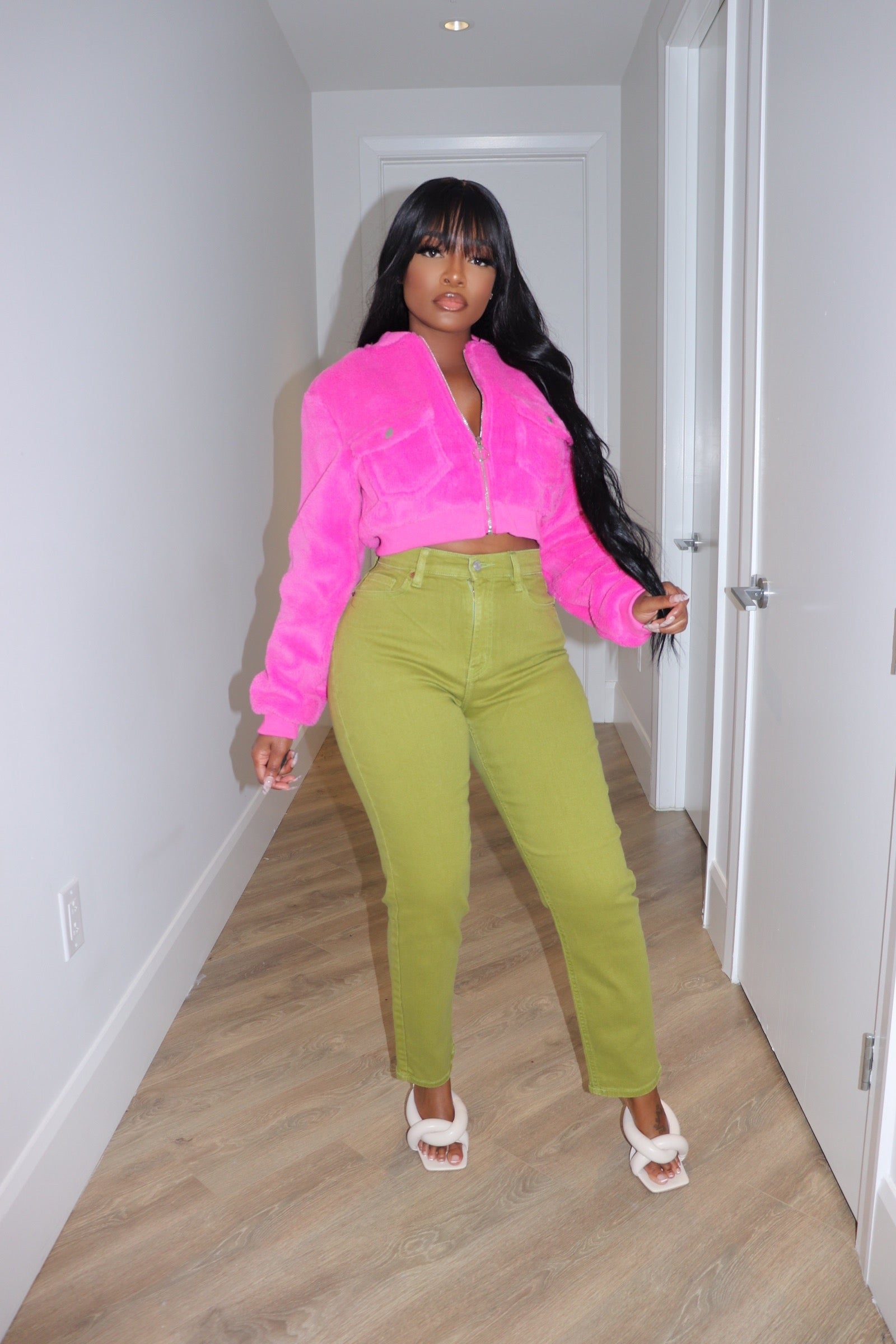 Pink Fluff bomber