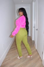 Green mean jeans