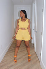 Yellow Beach Short Set