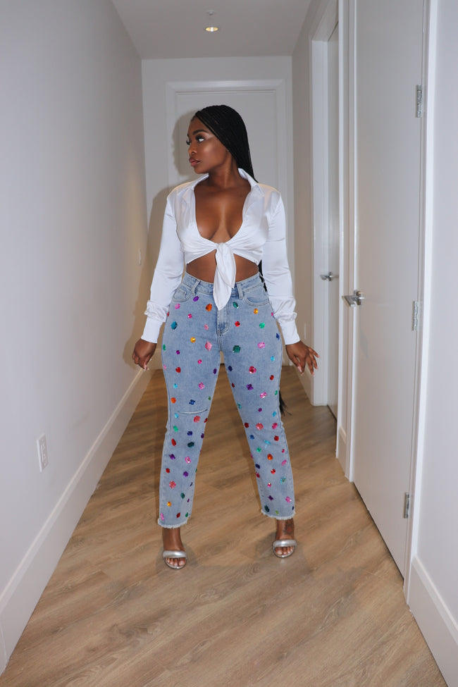 Silky tie top