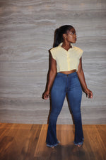 Super Stretch denim bell bottoms